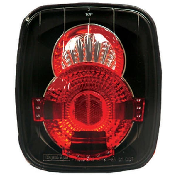 Ipcw Jeep Wrangler 1987 - 2006 Tail Lamps- Crystal Eyes Bermuda Black CWT-CE407CB - main